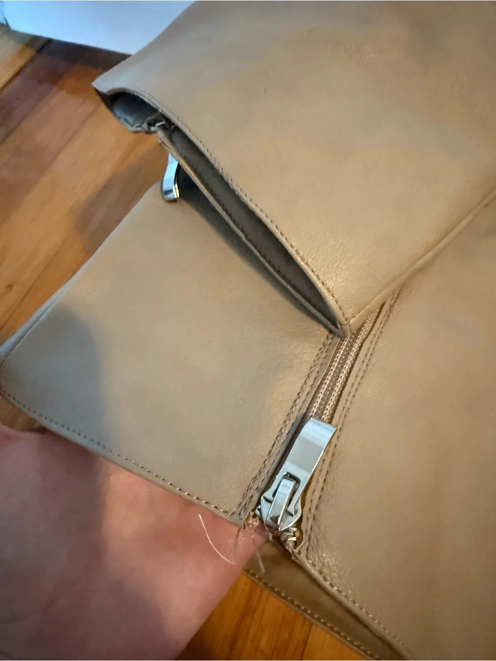 JustFab High Nude Boots